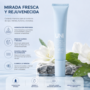 UNI CONTORNO DE OJOS HIDRATANTE Y REPARADOR CON ACIDO HIALURONICO 20 G 14782