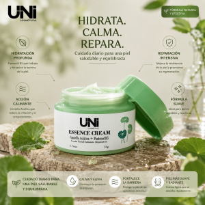 UNI CREMA FACIAL HIDRATANTE CALMANTE Y REPARADORA CON CENTELLA ASIATICA Y B5 50G 40811